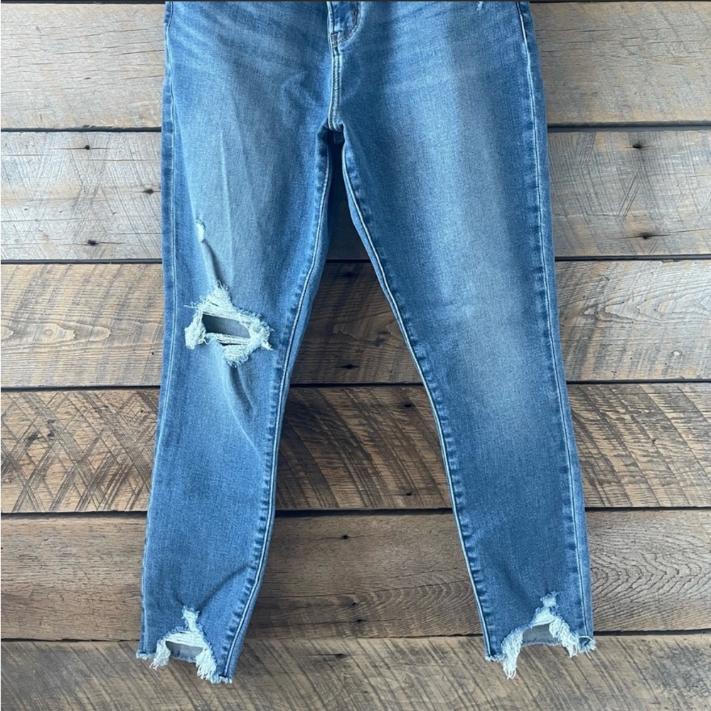 ABERCROMBIE SUPER SKINNY ANKLE HIGH RISE CURVE LOVE